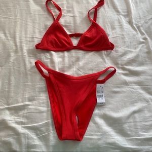 red la hearts pacsun bikini set s